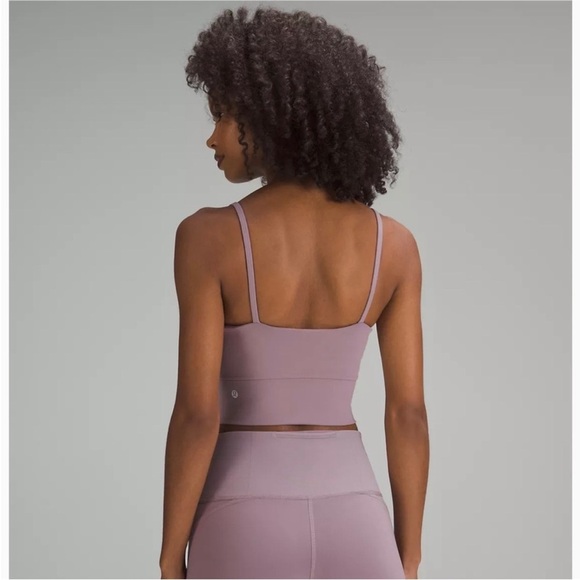 Lululemon Wunder Train Strappy Longline Tank Top Bra 4 Lilac Purple - Picture 2 of 5
